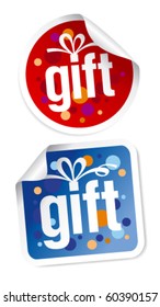 Gift stickers set