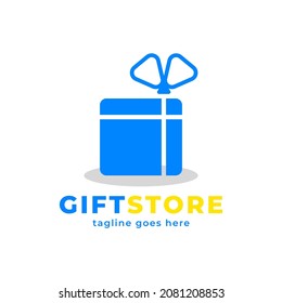 Gift Store Logo Template Design Vector.gift shop