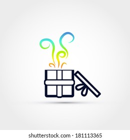 Gift surprise icon