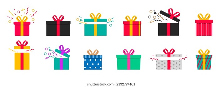 Gift or surprise vector icon