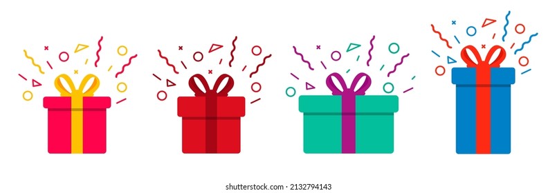 Gift or surprise vector icon