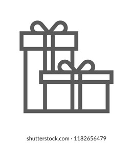 Gift and Surprise Vector Line Icon