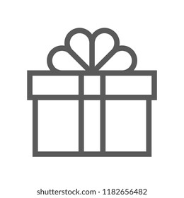 Gift and Surprise Vector Line Icon
