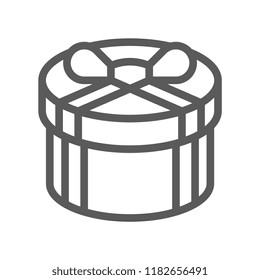 Gift and Surprise Vector Line Icon