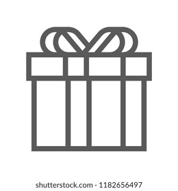 Gift and Surprise Vector Line Icon