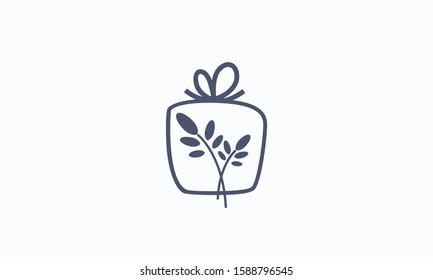 Gift Symbol Vector Royalty Logo Design Inspirations