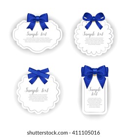 Gift tag with bow.