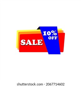 Gift Tag, In Red Color, 10%