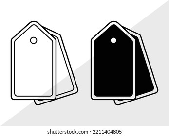 Etiqueta de regalo SVG Ilustración de vectores imprimibles