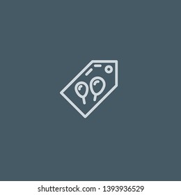 Gift Tag vector icon. Gift Tag concept stroke symbol design. Thin graphic elements vector illustration, outline pattern for your web site design, logo, UI. EPS 10.