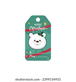 gift tags character christmas collection snow