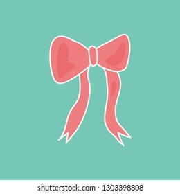 gift tape vector. hand drawn icon. editable stroke.