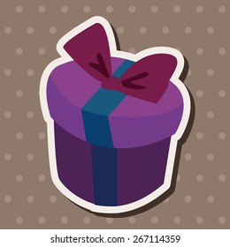 gift theme flat icon elements,eps10