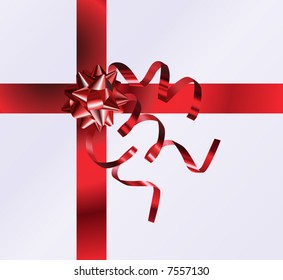 Gift Top View.  An illustration of a nicely wrapped gift form the top, no meshes used