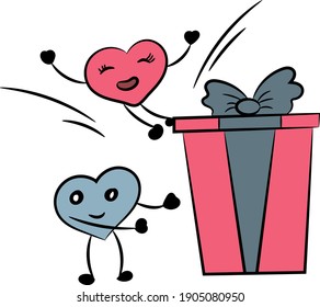 gift of valantine day vector