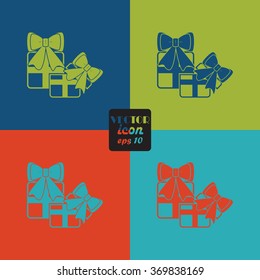 Gift - Valentine's Day vector icon