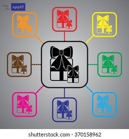 Gift - Valentine's Day vector icon