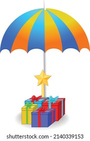 Arte vectorial de regalo e ilustración