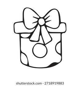 VECTOR DE REGALO BLANCO Y NEGRO