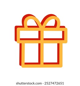 gift vector design illustration. images produced without the use of any form of AI software