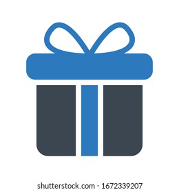 icono de color de glifo vectorial de regalo 