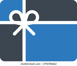 gift vector glyph color icon 