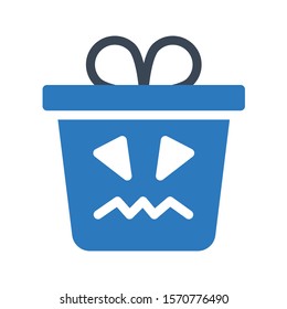 gift vector glyph colour icon