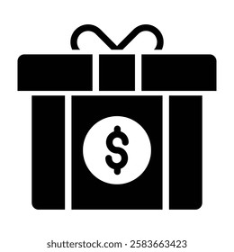 Gift Vector Glyph Icon Vector Design
