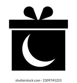 Icono De Glifo Vector De Regalo Para Uso Personal Y Comercial.
