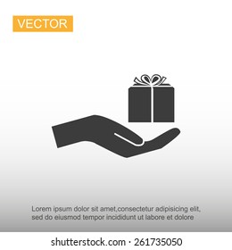 GIFT vector icon