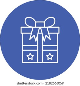 Icono de vector de regalo. Se puede usar para imprimir, móviles y aplicaciones web.