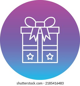 Gift Vektorsymbol. Kann für Druck-, Mobil- und Web-Anwendungen verwendet werden.