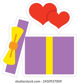 Icono de Vector de regalo. Se puede utilizar para la impresión, aplicaciones móviles y de Web.