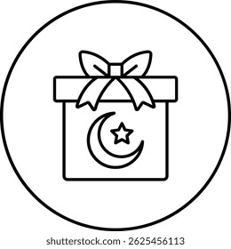 Icono de Vector de regalo. Se puede utilizar para aplicaciones de impresión, móviles y de Web.