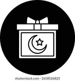 Icono de Vector de regalo. Se puede utilizar para aplicaciones de impresión, móviles y de Web.