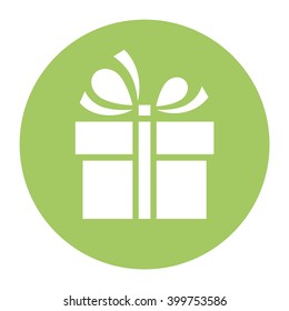 Gift. Vector icon. Color illustration.