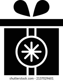 Ilustración de diseño de iconos de vectores de regalo