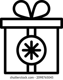 Ilustración de diseño de iconos de vectores de regalo