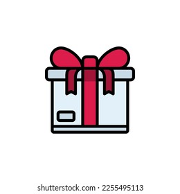 gift vector icon filled line style. Perfect for website, application, commerce, presentation, logo and more. simple and modern color outline icon