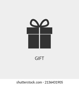 gift vector icon illustration sign