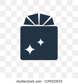 Gift vector icon isolated on transparent background, Gift transparency concept can be used web and mobile