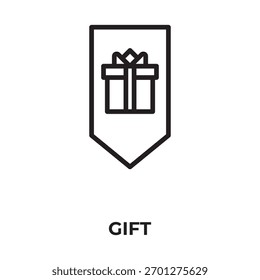 Gift Vector, Icon Or Logo Sign Isolated Symbol Illustration