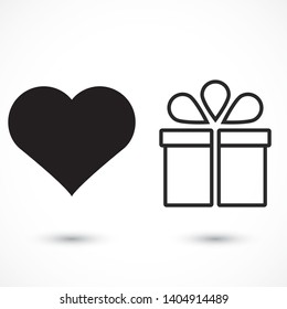gift Vector icon . Lorem Ipsum Illustration design