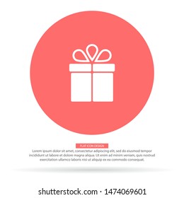 gift Vector icon . Lorem Ipsum Illustration design