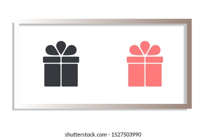 gift Vector icon . Lorem Ipsum Illustration design