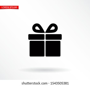 gift Vector icon . Lorem Ipsum Illustration design