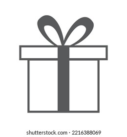 gift vector icon on a white background