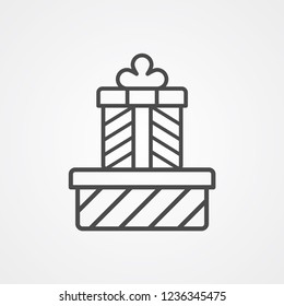 Gift vector icon sign symbol