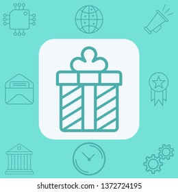 Gift vector icon sign symbol