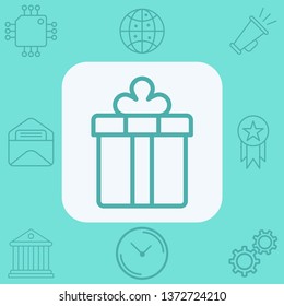 Gift vector icon sign symbol